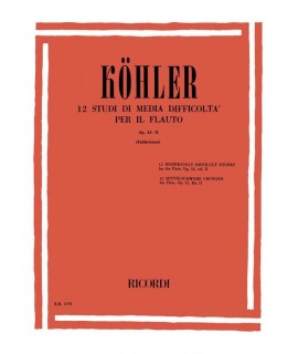 Köhler - 15 Studi Facili Per Il Flauto Op. 33-1